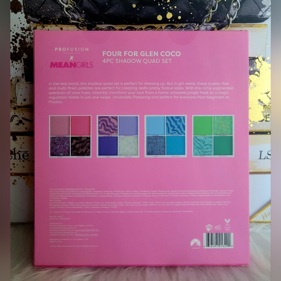 MEAN GIRLS | FOUR FOR GLEN COCO 4PC Eyeshadow QUAD SET - Picture 9 of 11
